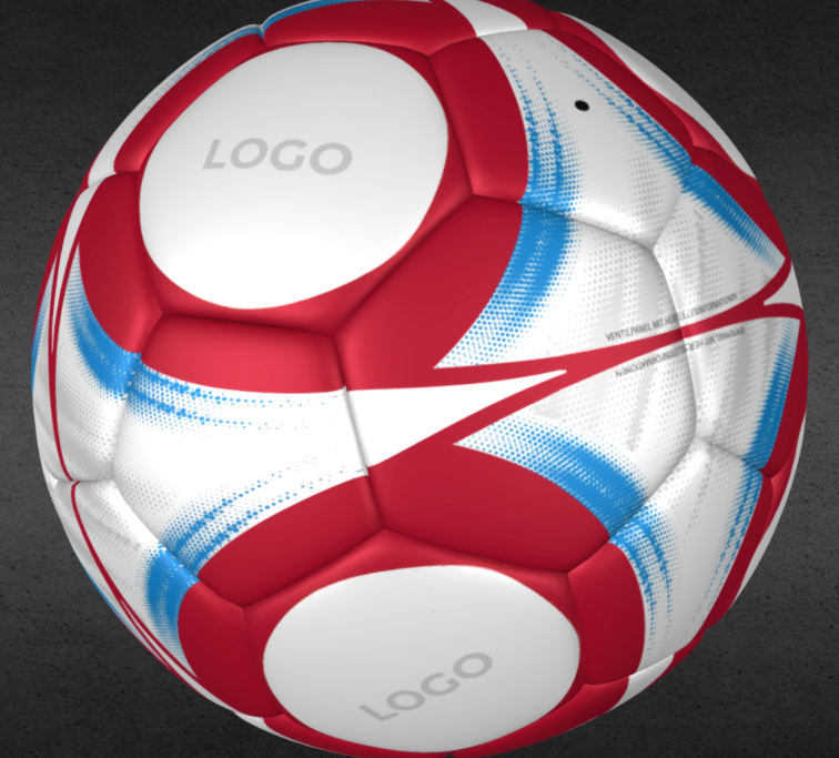 egen design 3D fotboll 3d design